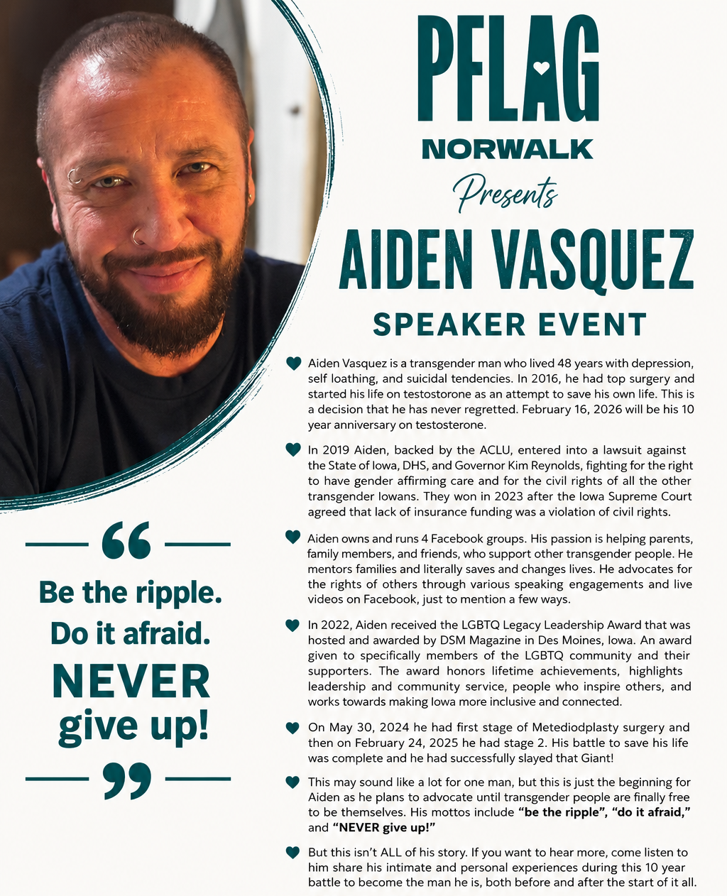 Aiden Vasquez Speaker Event - Nov. 8, 2026